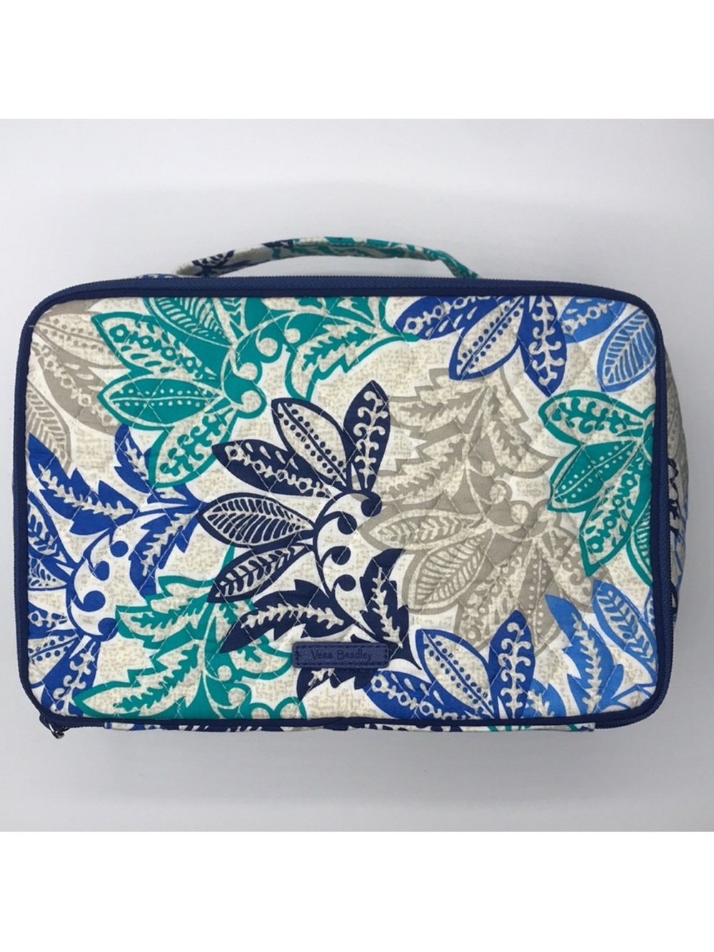 Vera Bradley Iconic Large Blush & Brush Travel Case in “Santiago”